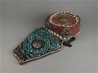 Lot 144 - A Tibetan nomadic headdress