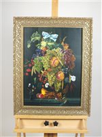 Lot 159 - Kerry Ryan, still life fruits and flowers, oil on canvas