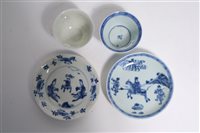 Lot 31 - Two Chinese Blue and White Teabowls and Saucers