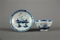 Lot 199 - A Caughley toy tea bowl and saucer