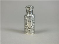 Lot 268 - A silver perfume bottle