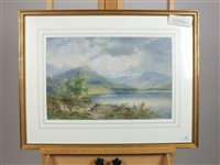 Lot 361 - Emile Krause, lake view watercolour