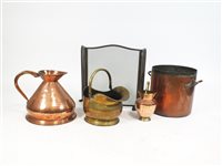 Lot 95 - A collection of Victorian metal wares