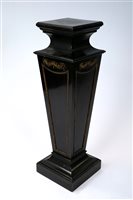 Lot 270 - Late 19th century stained pine pedestal stand