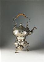Lot 50 - A George II silver spirit kettle