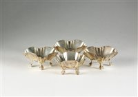Lot 55 - A set of four Victorian silver salts