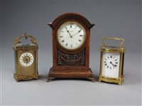 Lot 208 - Three early 20th century French timepieces