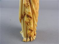Lot 142 - An Indo-Portuguese carved ivory figure of our lady of the conception