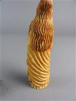 Lot 142 - An Indo-Portuguese carved ivory figure of our lady of the conception
