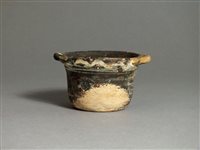 Lot 14 - South Italian, Apulian, ceramic black glazed cup, 4th century BC