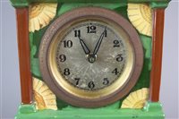 Lot 103 - A Wileman Foley 'Intarsio' clock designed by Frederick Rhead