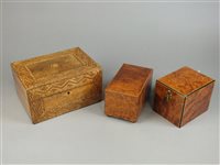 Lot 275 - A Tunbridge ware box and two others