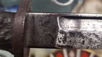 Lot 276 - A Japanese type 30 bayonet and metal scabbard