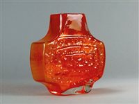 Lot 126 - A Whitefriars Tangerine TV vase