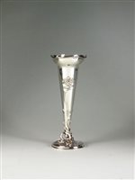 Lot 55 - An Art Nouveau silver vase