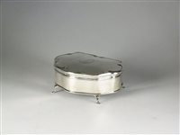 Lot 61 - A silver mounted jewellery box