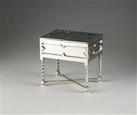 Lot 66 - A silver mounted jewellery box