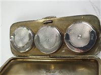 Lot 96 - A silver triple sovereign case