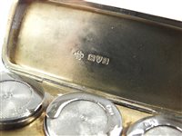 Lot 96 - A silver triple sovereign case