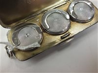 Lot 96 - A silver triple sovereign case