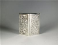 Lot 83 - A Victorian silver card case