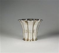 Lot 31 - A white metal vase