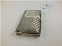 Lot 85 - A silver castle top snuff box