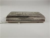 Lot 85 - A silver castle top snuff box