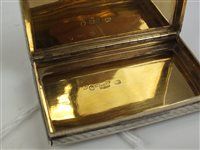 Lot 85 - A silver castle top snuff box
