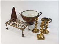 Lot 130 - A collection of works of metalwares