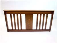 Lot 296 - An Edwardian mahogany bed head