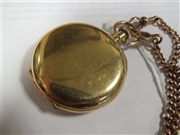 Lot 321 - A Waltham open face pocket watch