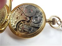 Lot 321 - A Waltham open face pocket watch