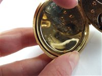 Lot 321 - A Waltham open face pocket watch