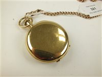 Lot 321 - A Waltham open face pocket watch