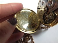 Lot 321 - A Waltham open face pocket watch