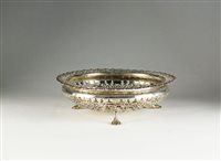 Lot 59 - A pierced silver dish