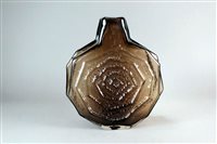 Lot 178 - A large Whitefriars Banjo vase in 'Cinnamon'