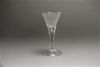 Lot 123 - Wine glass 18.5cm high, George III