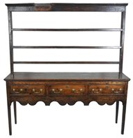 Lot 286 - A George III oak dresser