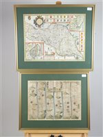 Lot 174 - Speed Yorkshire map and a road map (2)