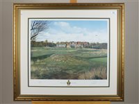 Lot 220 - A large collection of golf related prints