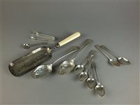 Lot 36 - A collection of silver spoons