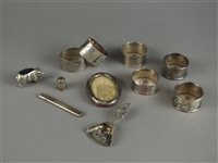 Lot 40 - A collection of silver and bijouterie