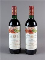 Lot 159 - Two bottles of Chateau Mouton Rothschild Pauillac 1989, 75cl (2)