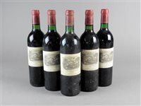Lot 160 - Five bottles of Chateau Lafite-Rothshild 1981, Pauillac 75cl (5)