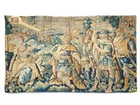 Lot 147 - A Flemish historical tapestry