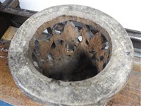 Lot 152 - A Nigerian carved wood stool