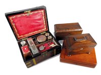 Lot 192 - A Victorian rosewood and brass bound work box