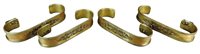 Lot 327 - Two pairs of Regency gilt brass curtain tie backs